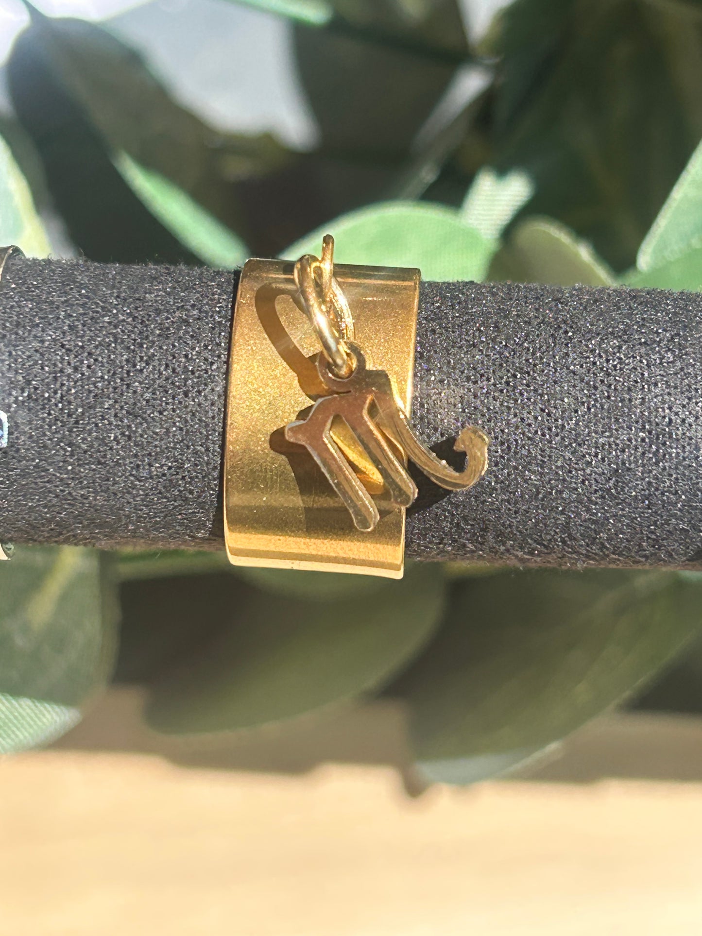 Cassiopée – Bague Signe Astrologique | Bague réglable avec breloque zodiaque | Bijou acier inoxydable fait main