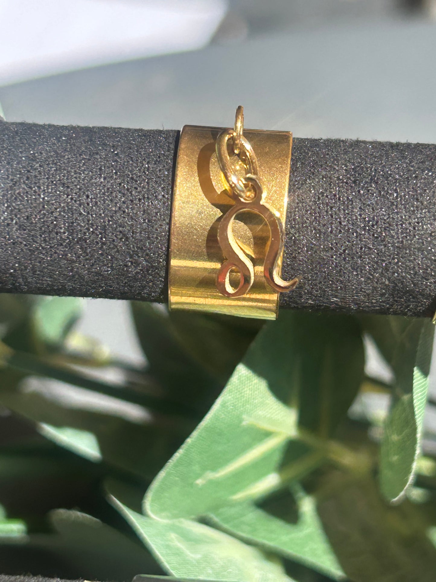 Cassiopée – Bague Signe Astrologique | Bague réglable avec breloque zodiaque | Bijou acier inoxydable fait main